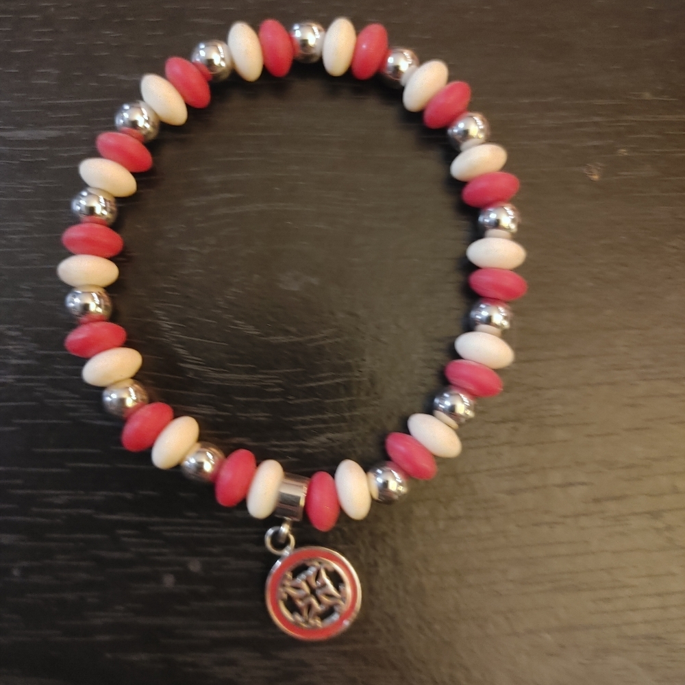 Rustic cuff rubber bracelet